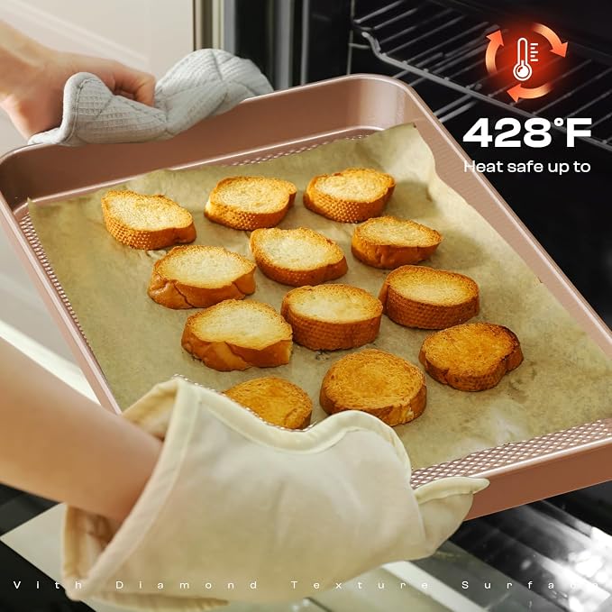 Baking Pans Set 8-Piece Bakeware Sets, Baking Sets - Image 5