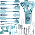 Kikcoin 43Pcs Large Kitchen Utensils Set by Kikcoin