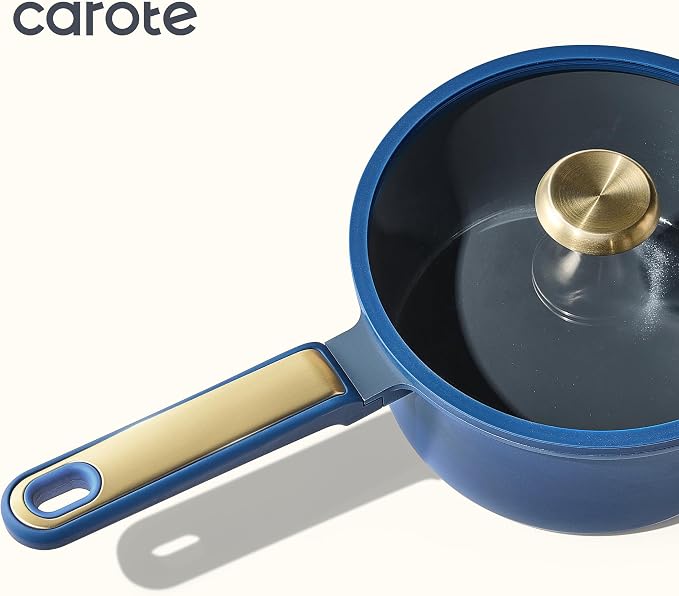 CAROTE Ceramic Cookwar Set, Pots and Pan Set Non Stick 16 Piece, Cookware Set - Image 5
