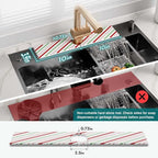 Stone Faucet Mat for Kitchen Sink, Diatomite Drying Stone Mat for Kitchen - Image 2