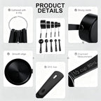 Bopei Measuring Cups and Spoons Set, Titanium-Plated Matte Black Stainless - Image 3