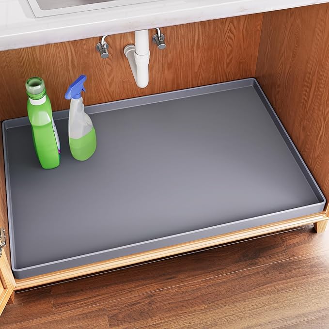 FLATO Waterproof Under Sink Mat 31" x 19" Shelf Liner by Unknown