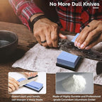 Intelitopia Complete Knife Sharpening Stone Set – Dual Grit Whetstone 400/1000 - Image 3
