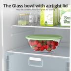 Extra Large Glass Mixing Bowls Clear Glass Salad Cooking Bowls - Image 5