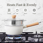 ROCKURWOK Ceramic Nonstick Sauce Pan, 3 QT Pot - Image 6