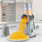 Zulay Kitchen Rotary Cheese Grater 5 Blade Cheese Shredder - Image 3