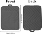 Oven Pot Holder with Pocket Cotton Heat Resistant Coaster Potholder Kitchen Hot - Image 2