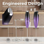 Zulay Kitchen Patented Tornado Triple Whisk Milk Frother - Image 9
