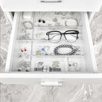 Manalete Drawer Organizers Set of 65, 4 Sizes Clear Plastic Drawer Organizers - Image 6