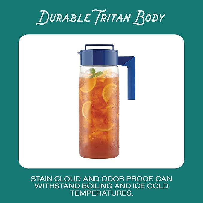 Takeya Patented and Airtight Pitcher Made in the USA, BPA Free, 2 qt - Image 4