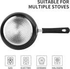 Nonstick Frying Pan Set-3-Pieces Skillet Set Induction Compatible, 8 Inch - Image 5