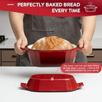 Enameled Cast Iron Dutch Oven for Bread Baking – 3QT Oval Round Heavy Duty - Image 7