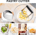 Pastry Cutter, Biscuit Cutter, Dough Scraper, Silicone Baking Mats, Stainless - Image 5