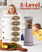 Electric Salt and Pepper Grinder Set - Image 2