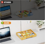 Marbrasse Bamboo Expandable Drawer Organizer, Desk Drawer Organizer Tray - Image 8