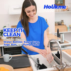 Holikme 6 Pack Bottle Brush Set, 3 Straw Brushes, 3-in-1 Bottle Cleaning Brush - Image 7