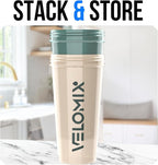 VELOMIX -2 Pack- 28 oz Protein Shaker Bottles - Image 6