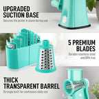 Zulay Kitchen Rotary Cheese Grater 5 Blade Cheese Shredder - Image 7