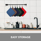 Joyhalo 4 Pack Pot Holders for Kitchen, Cotton Oven Holder - Image 6
