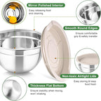 TeamFar Mixing Bowls with Airtight Lids, - Image 4