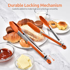 600ºF Heat Resistant Kitchen Tongs: U-Taste 9+12 inch Silicone Cooking Tong Set - Image 7
