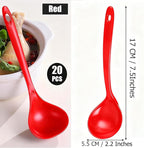Large Plastic Serving Spoons, Disposable Heavy Duty Serving Spoons, Long Handle - Image 2