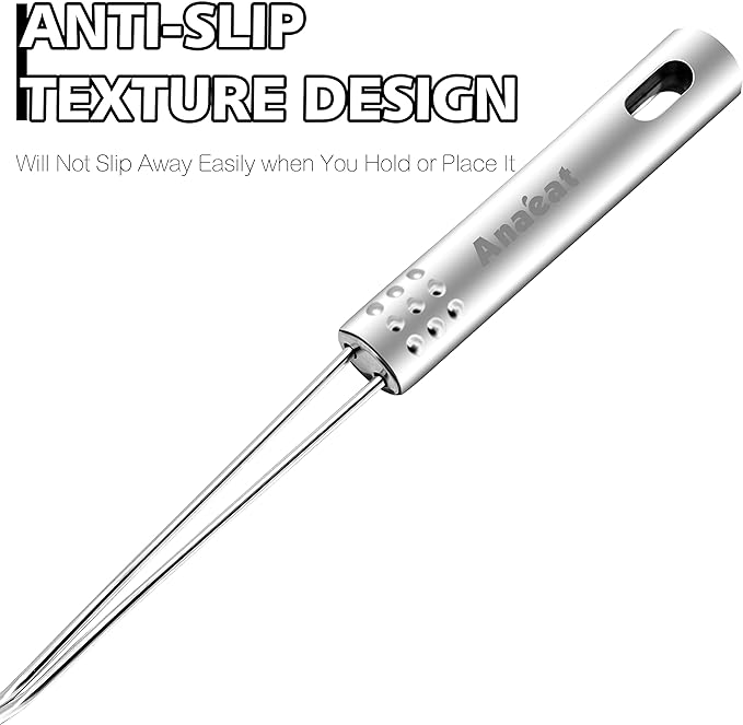 Anaeat 4.5" Stainless Steel Spider Skimmer, Professional Kitchen Pasta Strainer - Image 4