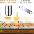 Portable Push Down Magnetic Beer Bottle Openers, No Damage to Caps, Quick to - Image 3