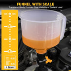 20-Piece No-Spill Coolant Funnel Kit, Cooling System Funnels Kits, Spill Proof - Image 4