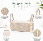 ABenkle Small Storage Basket, Jute Rope Woven Toilet Paper Tray Organizer - Image 7