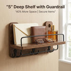REFGY Key Holder for Wall with Shelf - Image 2