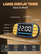 DOOMAY Digital Kitchen Visual Timer: 3.6'' Large LED Display, 3 Brightness - Image 2