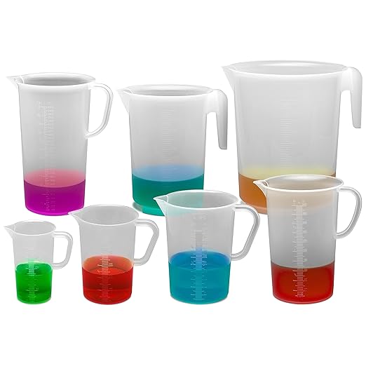 SP Bel-Art Tall Form 3000 ml Polypropylene Graduated Pitcher, - Image 2