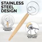Zulay Kitchen 13-Inch Danish Dough Whisk - Image 6