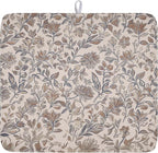 Vintage Floral Dish Drying Mat for Kitchen Counter Brown Antique Flower by Unknown