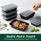 Glotoch Meal Prep Containers 32oz 100 Pack - Image 9