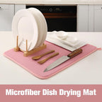 2 Pack Microfiber Dish Drying Mat - Image 3