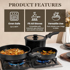KIKCOIN Nonstick Pots and Pans Set 24 Pack - Image 5