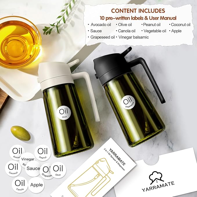 YARRAMATE 2PCS 16oz/470ml Oil Sprayer - Image 3