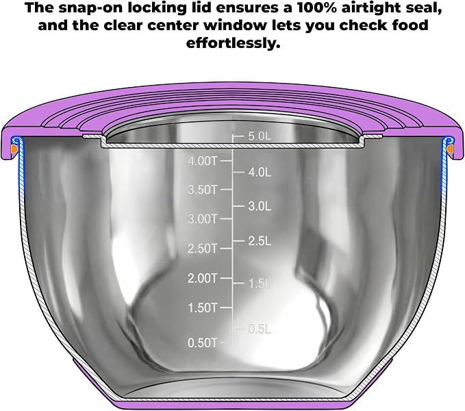 KITEISCAT Stainless Steel Mixing Bowls - Image 4