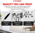 Chef Craft Heavy Duty Kitchen Tool and Utensil Set, 6 Piece, Stainless Steel - Image 6