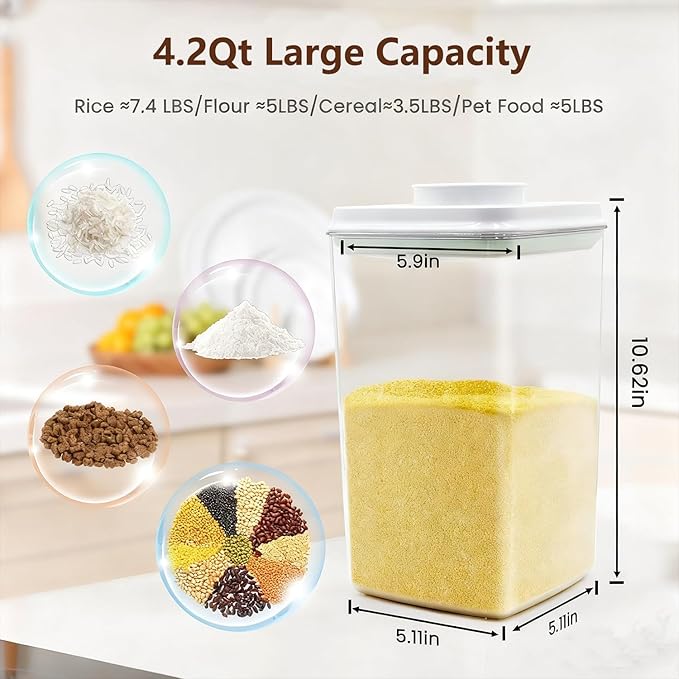 Melovom Large Pop Airtight Food Storage Containers Set - Image 3
