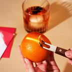 Viski Channel Knife, Citrus Zester and Orange Peeler Tool, Walnut Wood and - Image 5
