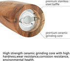 Wooden Salt and Pepper Grinder Set, Manual Salt and Pepper Mill, Acacia wood - Image 4
