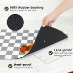 17" x 32" Checkered Dish Drying Mat - Image 4