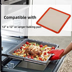 Square Silicone Baking Mats for 12 Inch Cake Pan/12x12 Cheesecake Pan/Toaster - Image 6