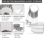 Measuring Cups & Spoons Set of 16, Wildone Stainless Steel Measuring Cups and - Image 3