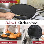 INYOU Silicone Splatter Screen for Frying Pan Suitable for 13” Pans - Image 3
