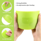 4 Piece Plastic Dough Scraper Bowl Scraper Flexible Multipurpose Food Scraper - Image 3