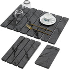2 PCS Stone Dish Drying Mat for Kitchen Counter, Quick Dry Stone Dishes Mats by linidcoudhome